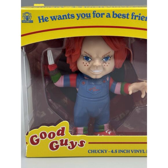 Good Guys Chucky With Blade Vinyl Figure Child Plays Horror Collectible New - Picture 2 of 7